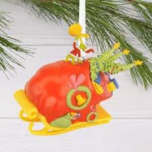 Grinch on Sleigh Hallmark Ornament